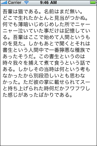 テキストビュー